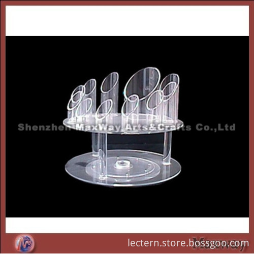 Round Base Tube Acrylic Lipstick Holder